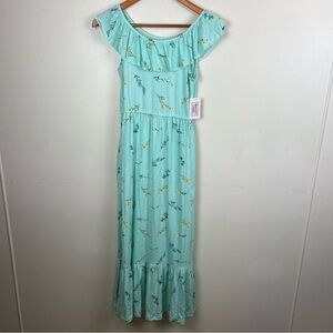 Stitch Fix Kids‎ Girls Ruffle Tiered Floral Maxi Dress Large 12/14 NWT